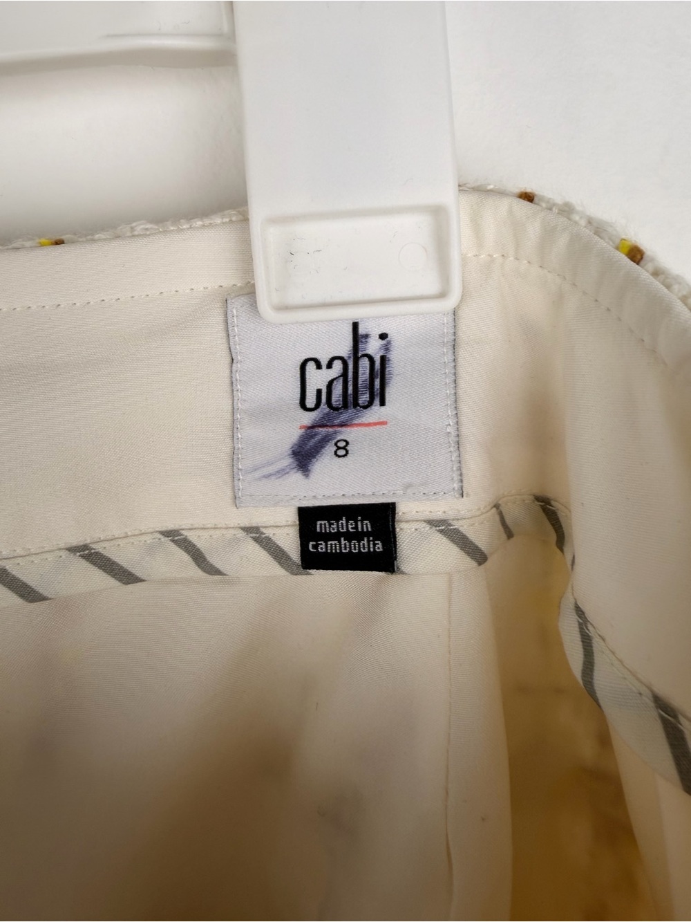 Cabi Tweed Mini Skirt Size 8 Quiet Luxury - Picture 7 of 8